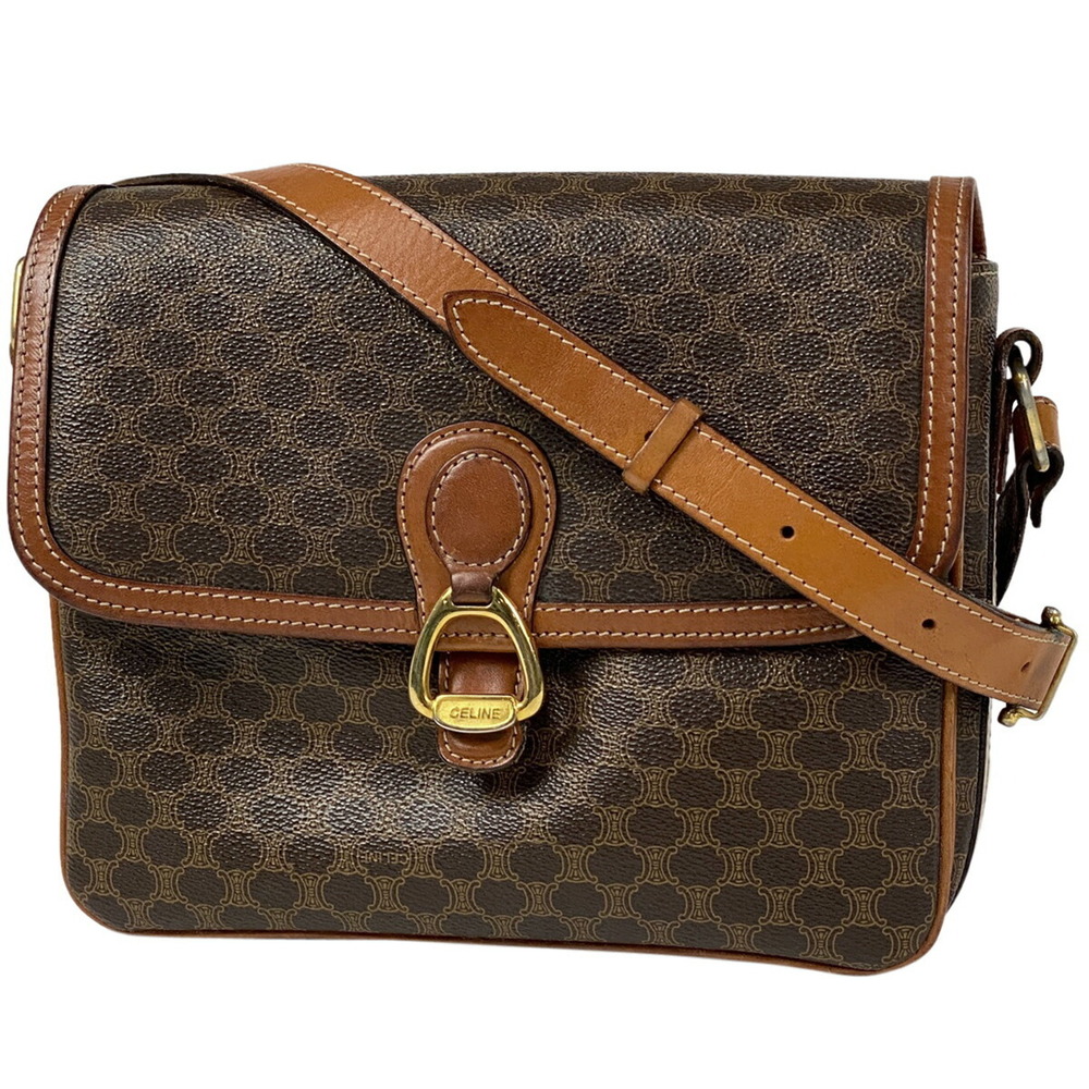 Celine Macadam shoulder bag brown